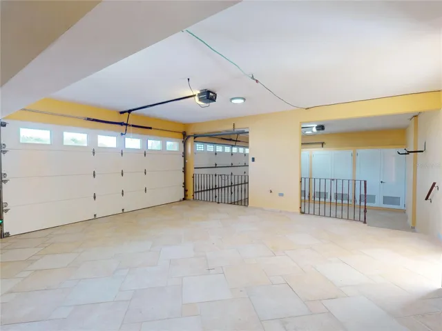 Garage with storage closets