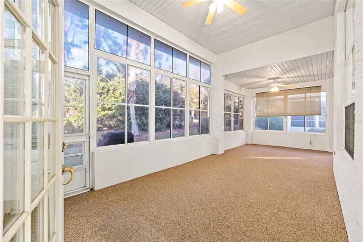 River rock flooring in lanai