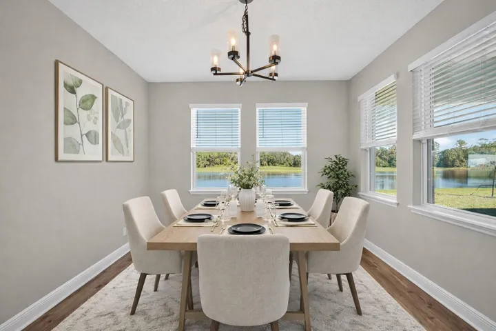 Virtually Staged Dining Room
