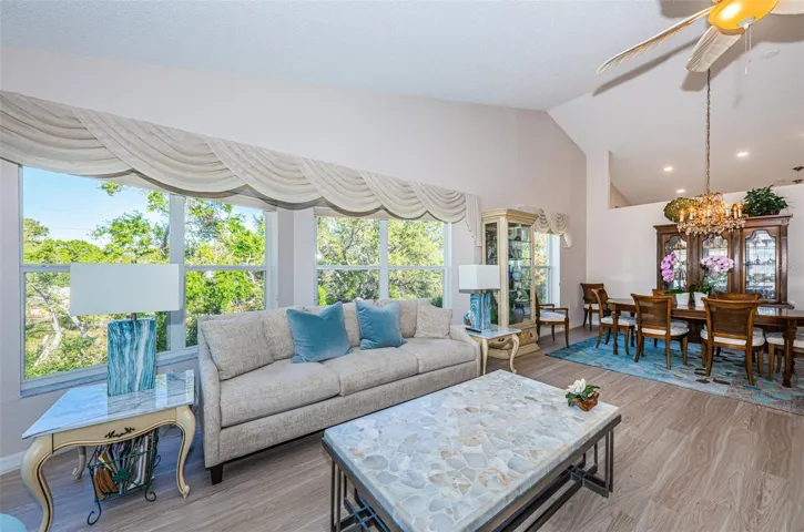 Beautiful Compass Windows Flood Living Room with Light