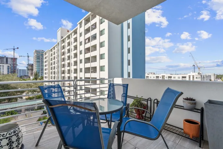 Primary Bedroom balcony with northern & western exposure
