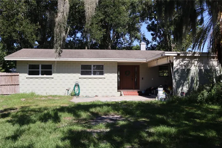 Front Exterior, carport on the right.