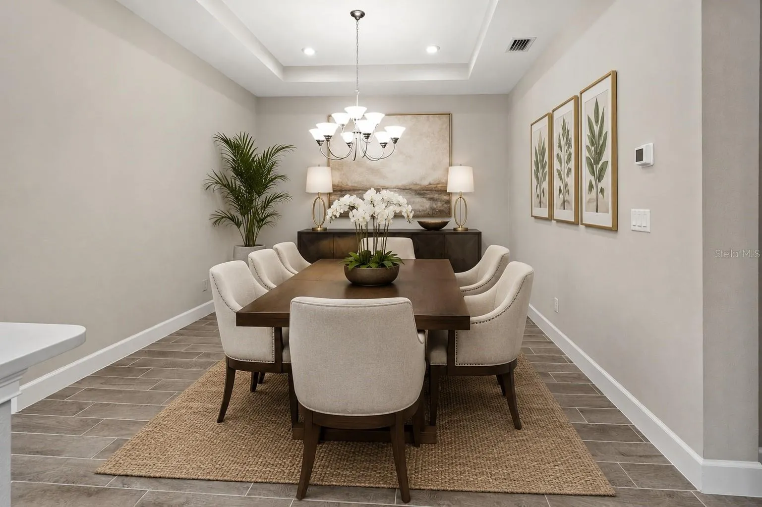 Virtual staging dining Room