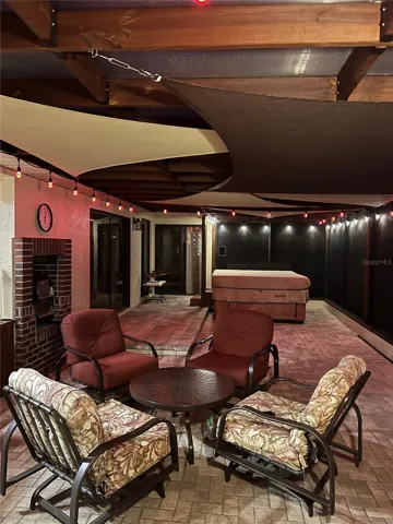 Lanai at night
