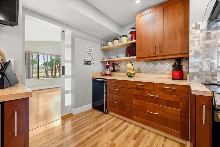 Kitchen walkway to the in-law suite