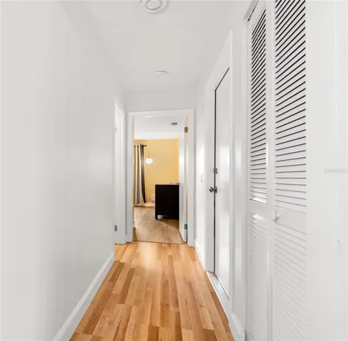 Hallway to third bedroom
