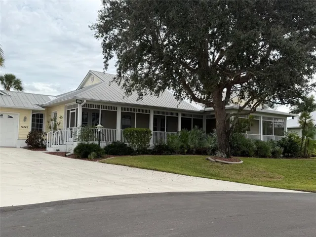 Large screened in wrap around porch.