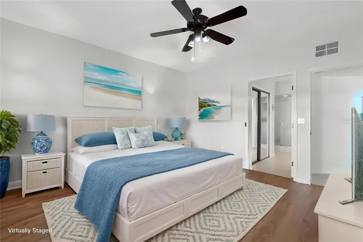 Master Bedroom. This photo virtually staged.