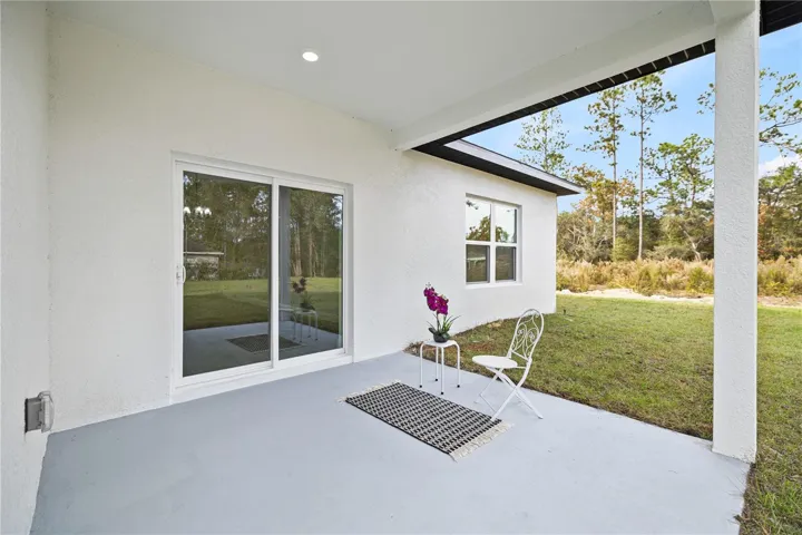 Covered back porch