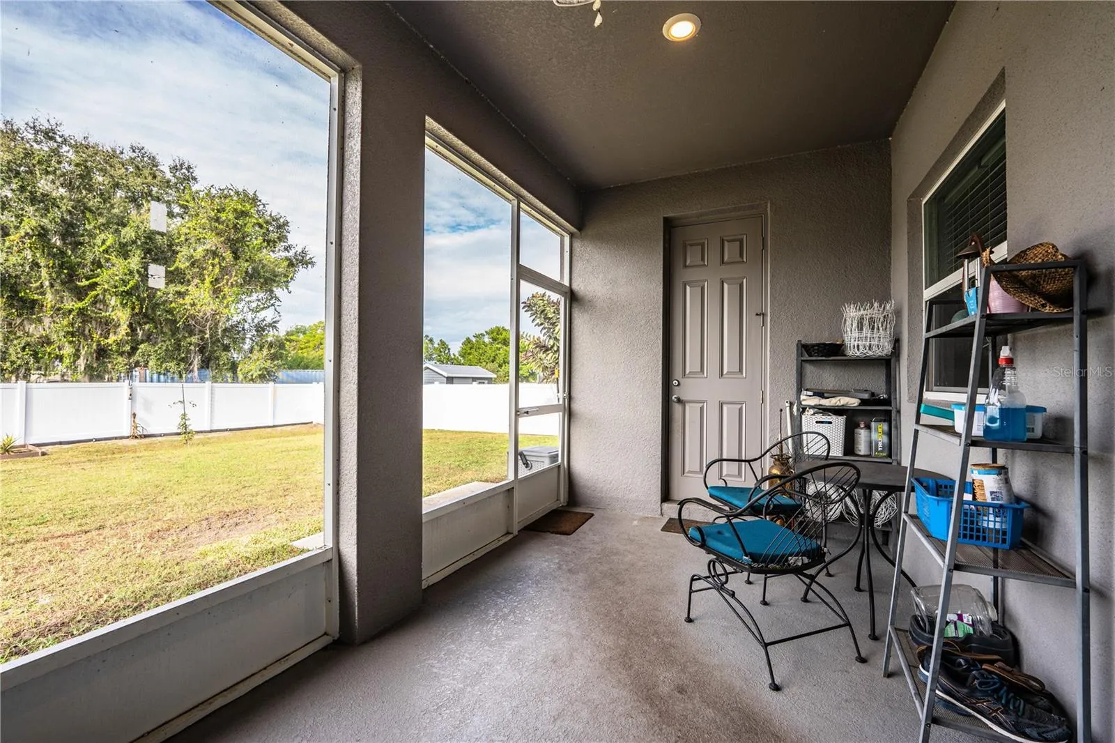 Screened in back porch