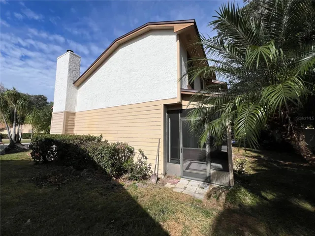 Side of Townhouse showing Chimney for Fireplace