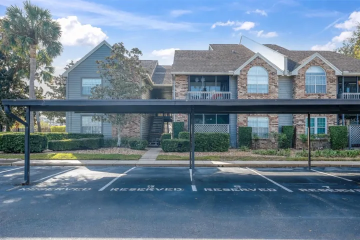 Front Exterior with reserved parking