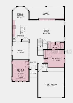 Additional Highlights Include: Gourmet kitchen, bedroom 5 with bath 4, shower in place of tub at bath 4, pocket slider, outdoor kitchen rough-in, second study in place of flex room, shower in place of tub at bath 3, tray ceilings, 8' interior doors, and balcony off of primary suite.