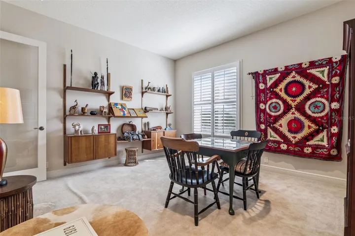 14' x 14' Den/Office w/ glass entry door & recessed lighting