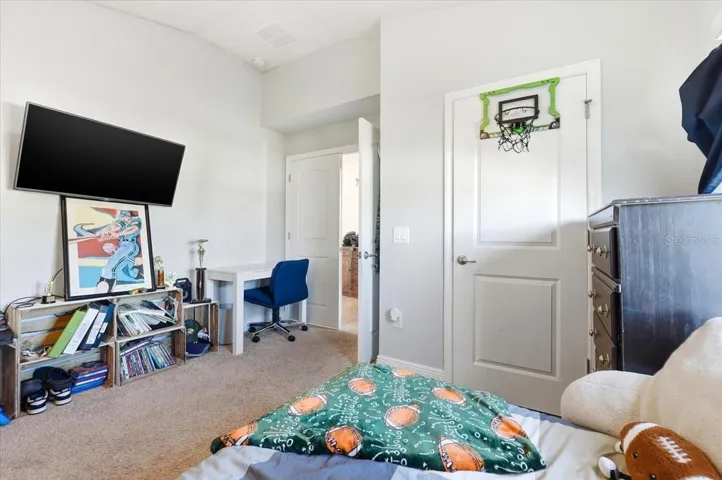 To our left we have our first bedroom!