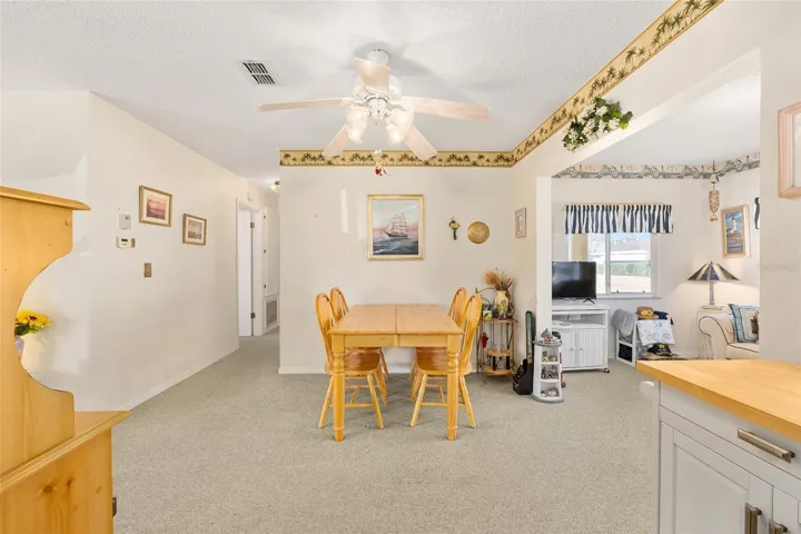 Dining with Hall to Bedrooms