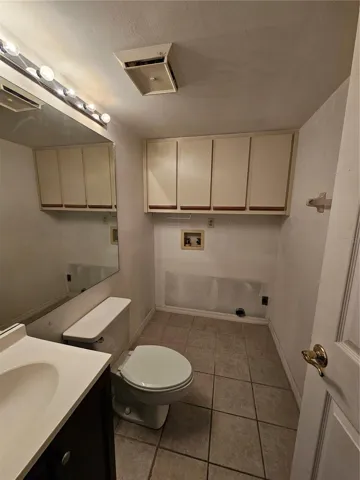First floor laundry half bath