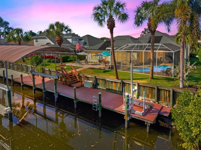 Expansive Covered  Dock with 20,000 lb Lift and an additional 1,500 lb lift
