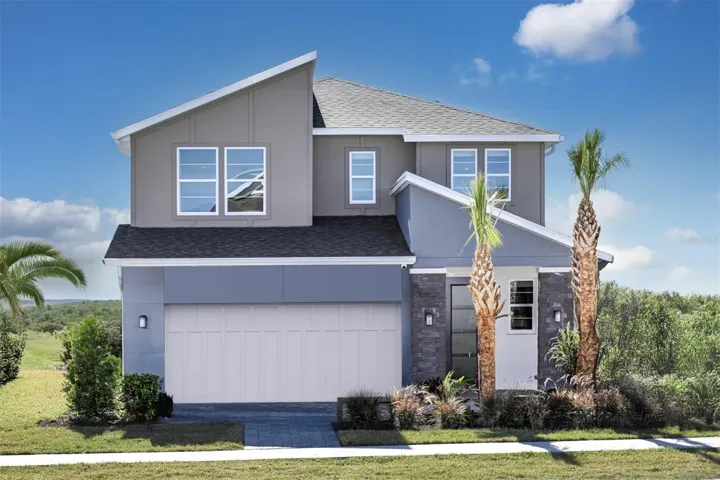 Model Exterior Rendering, garage is in the process of being converted back to garage