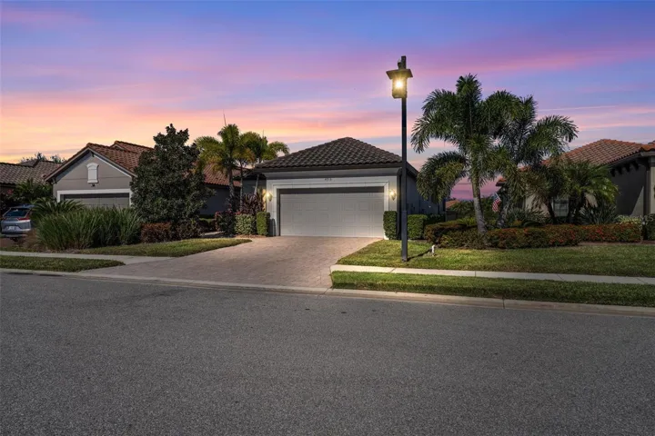 Twilight Front Elevation
