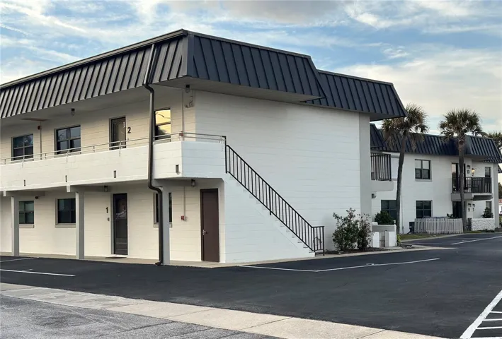 Front of building faces Atlantic Ocean