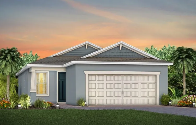 Exterior Design. Artistic rendering for this new construction home. Pictures are for illustrative purposes only. Elevations, colors and options may vary.