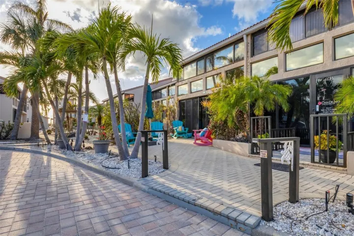 Featuring tropical landscaping