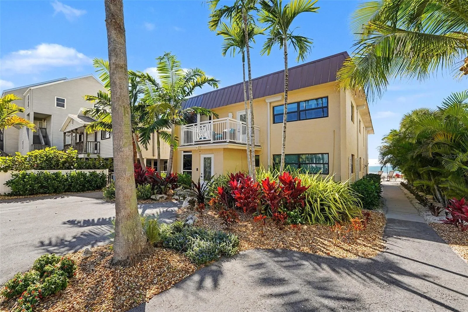 Rare beachfront property with .39-acre Gulf-front parcel, this private retreat delivers 63' of direct beach frontage and endless possibilities.