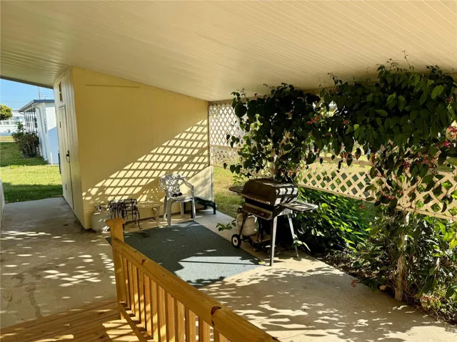 Covered parking.