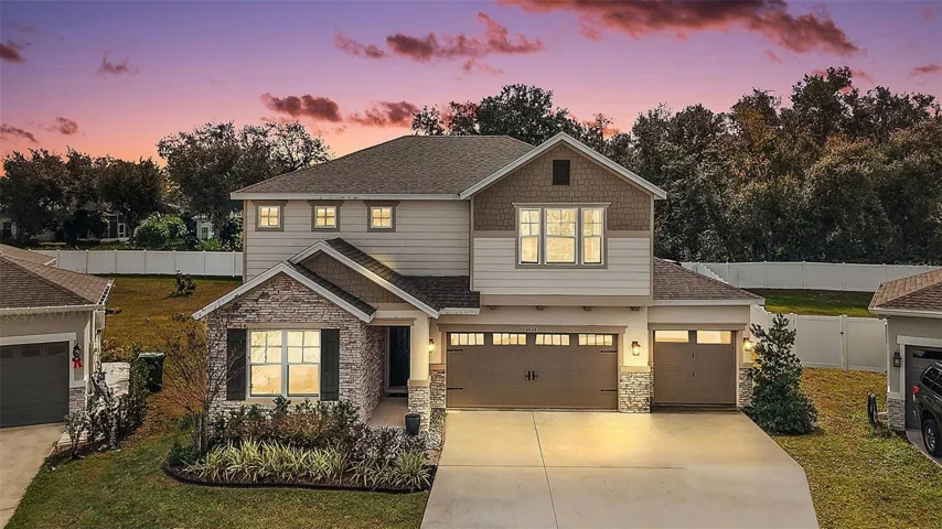 Twilight Front Elevation