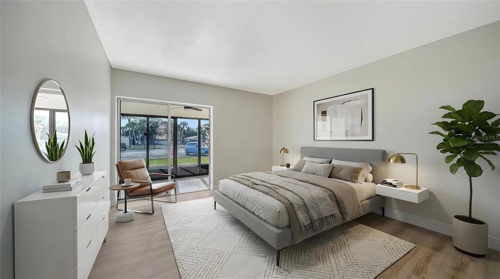 Guest Bedroom virtually staged.