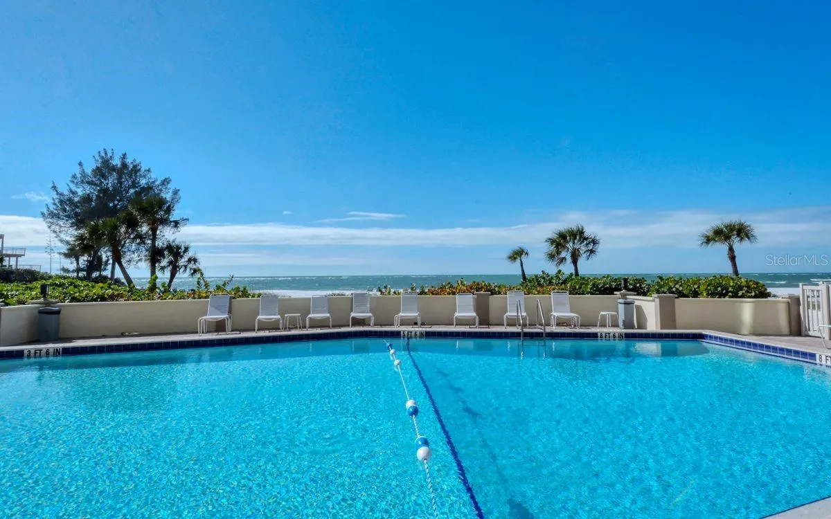 Beachside pool.