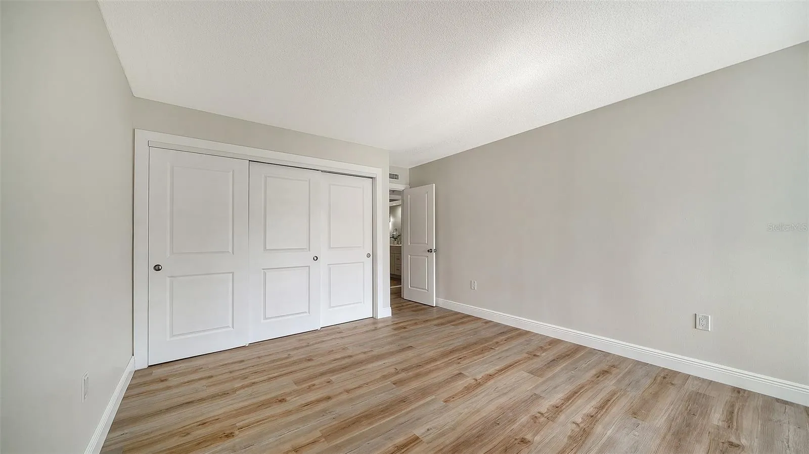 Entire wall of closet in Guest Bedroom.