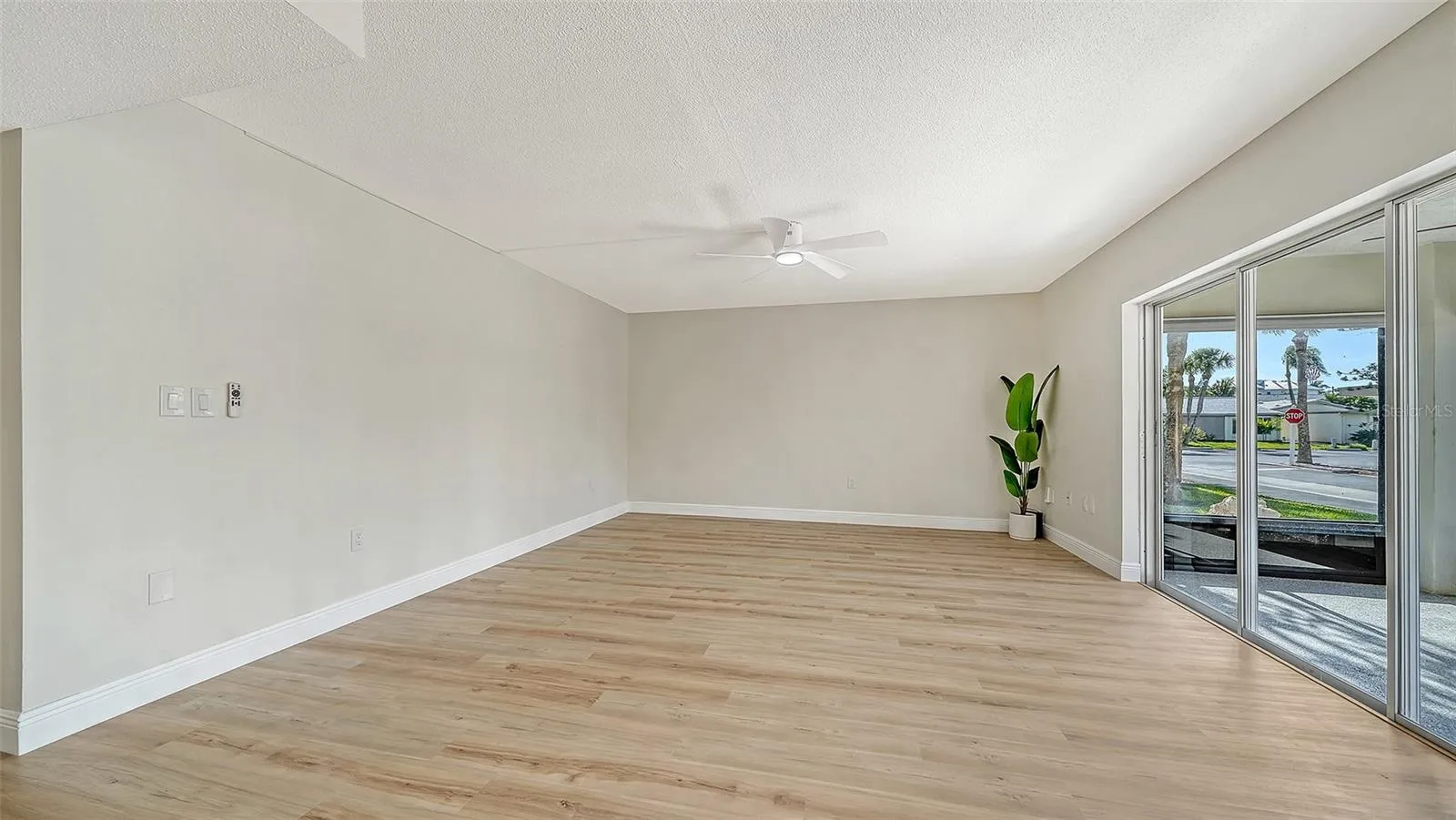Luxury vinyl plank flooring.