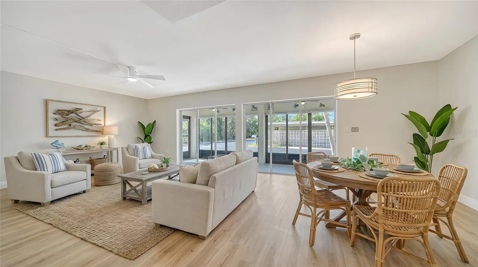 Living Room virtually staged.