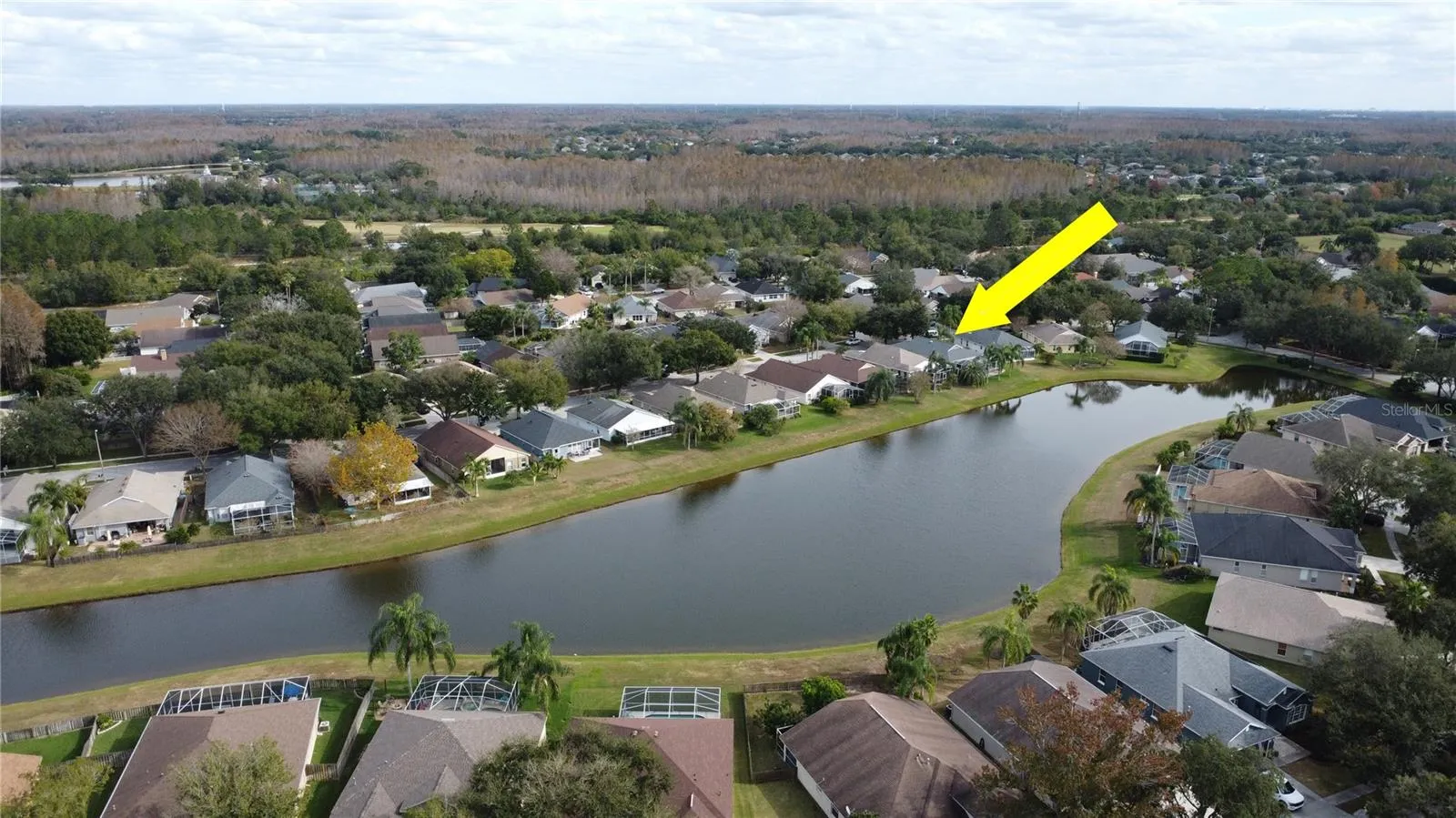 Aerial View with Private water view