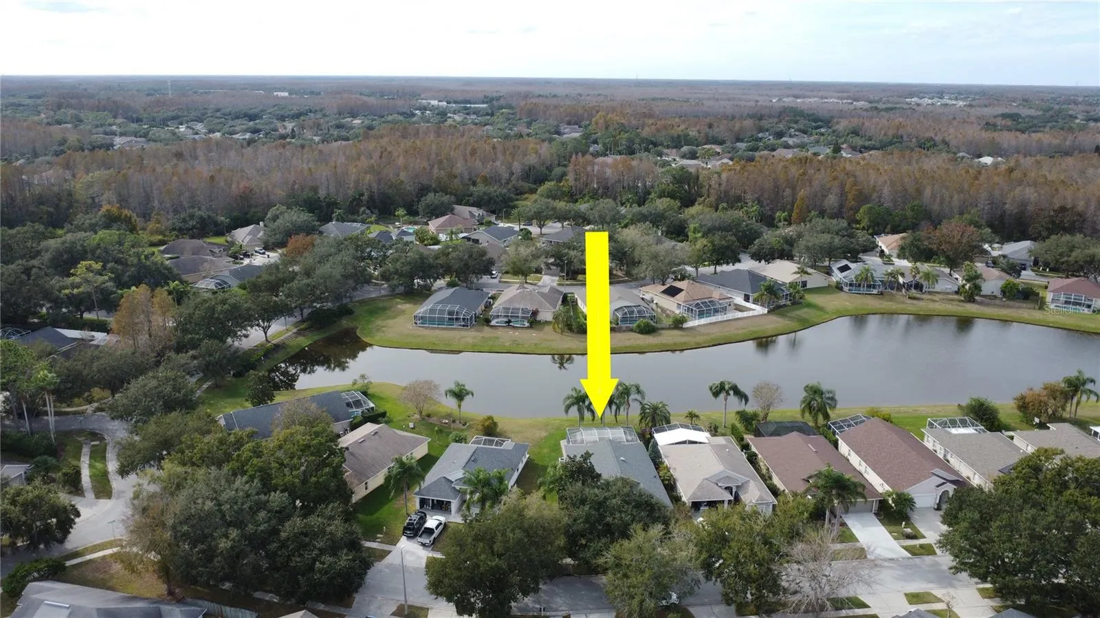 Aerial View with Private water view