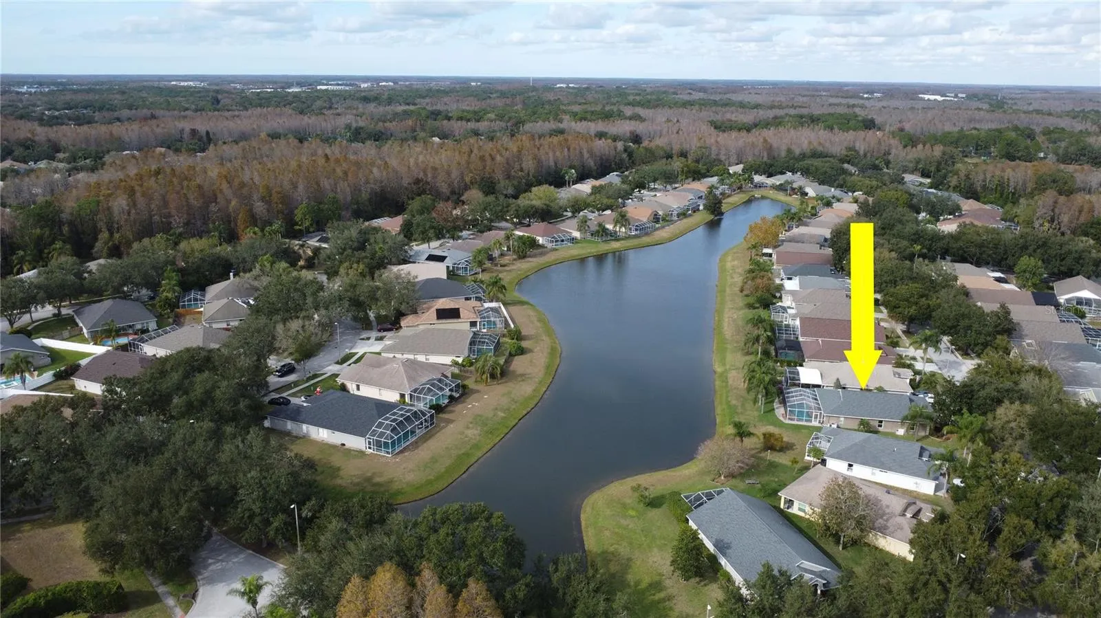 Aerial View with Private water view