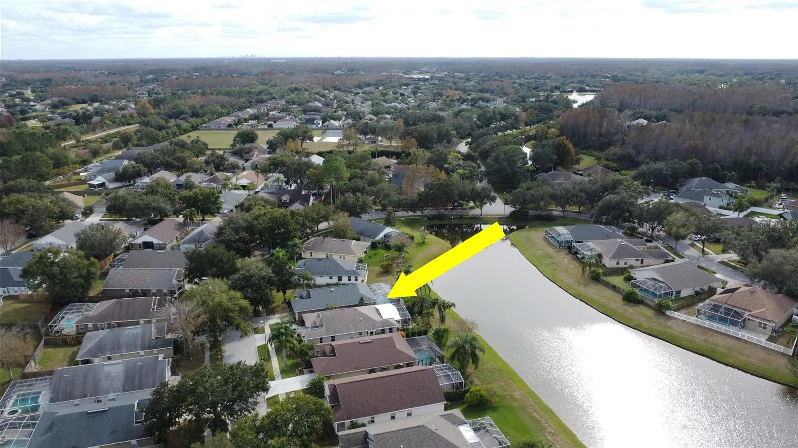 Aerial View with Private water view