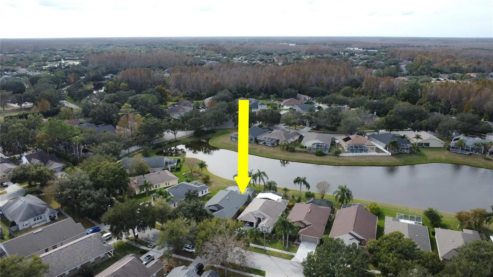 Aerial View with Private water view