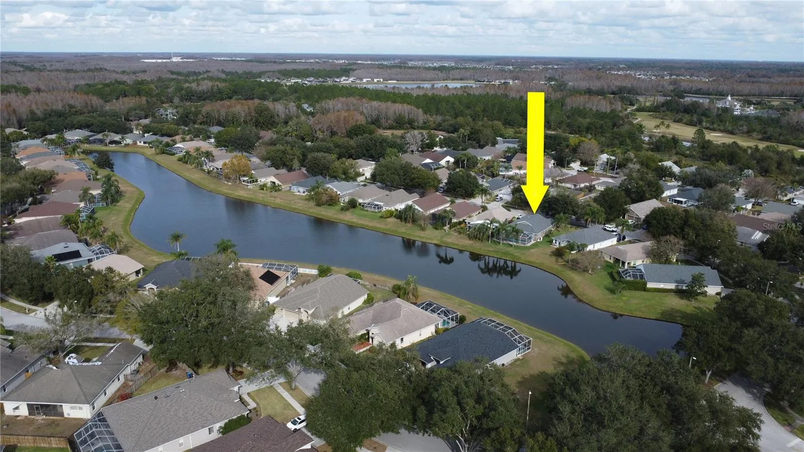 Aerial View with Private water view