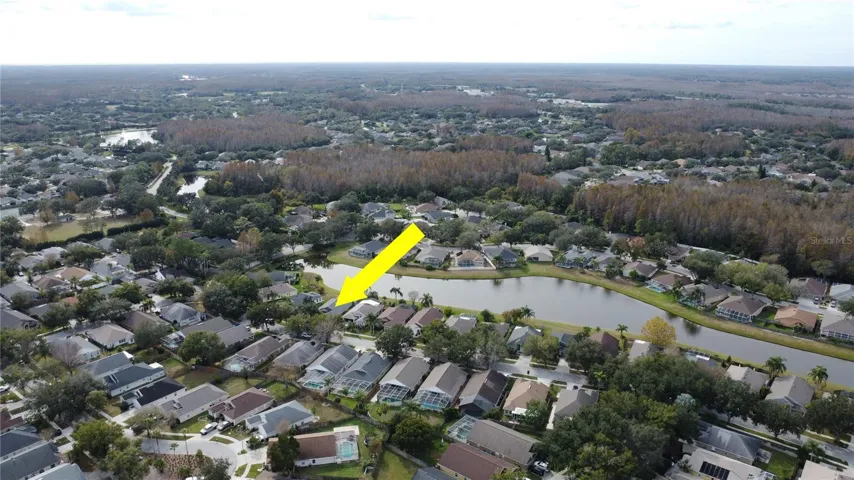 Aerial View with Private water view