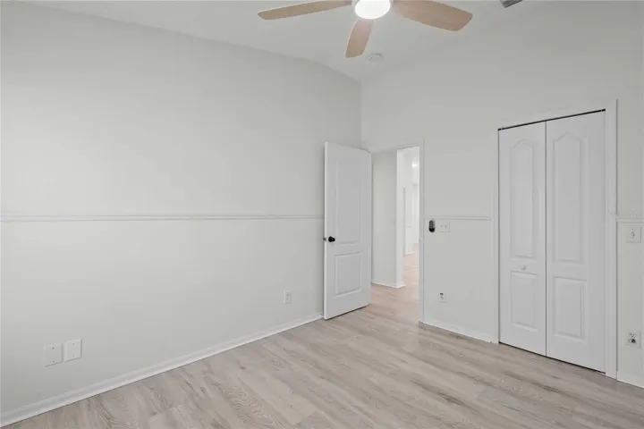 Bedroom #4 - New Flooring, New Paint, New Ceiling Fan