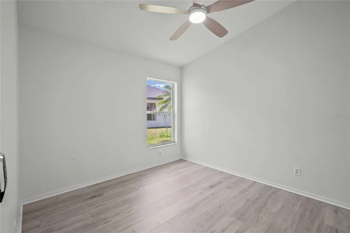 Bedroom #3 - New Flooring, New Professional Paint, New Ceiling Fan