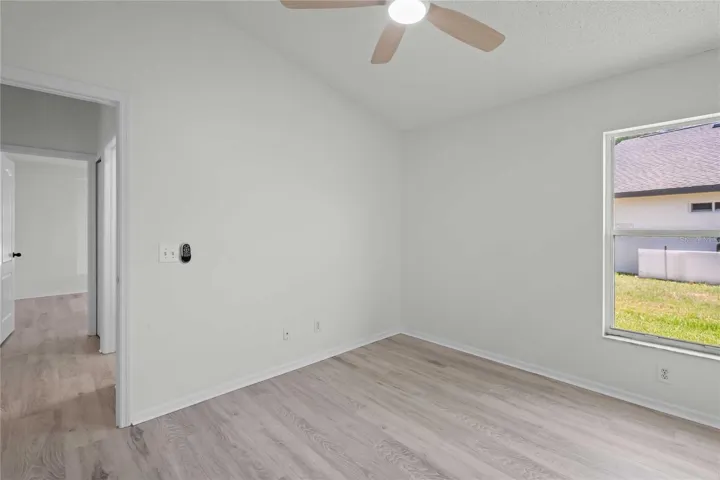 Bedroom #3 - New Flooring, New Professional Paint, New Ceiling Fan