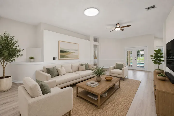 Virtually Staged Livingroom