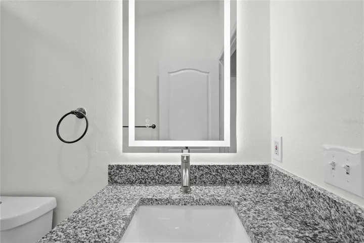 Full Bathroom - REMODELED; New Vanity & Granite Countertops; New Mirrors/Fixtures