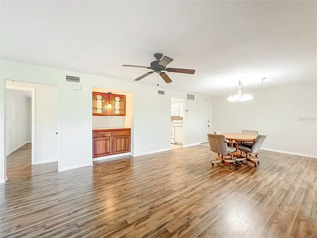 Kitchen Entry and Hall to Bedrooms/Bathrooms