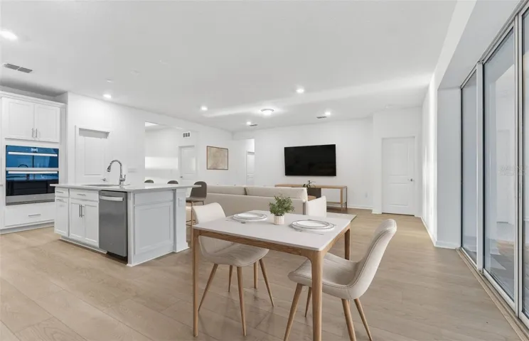 Virtually Staged - Open Kitchen to Gathering Room