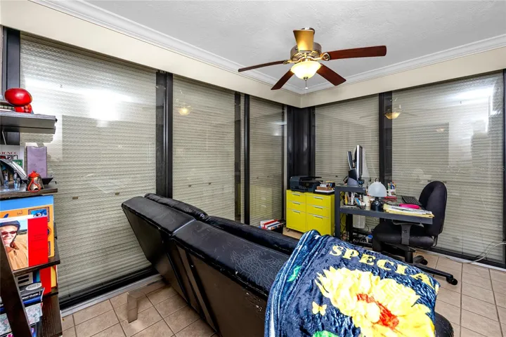 Screened in porch with hurricane shutters